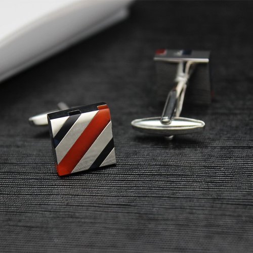 Rubies Inlaid Cufflinks