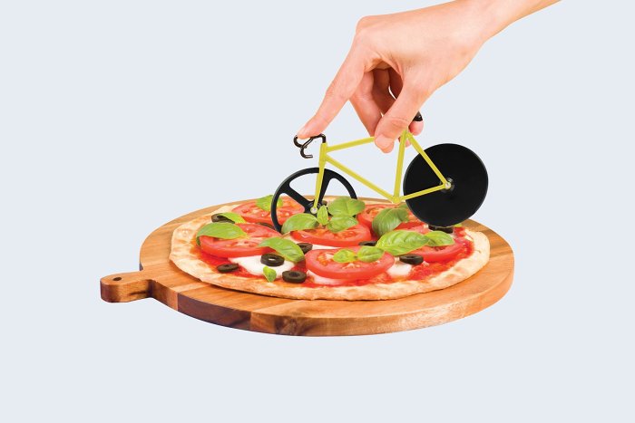 Fixie Bicycle Pizza Cutter Bumblebee