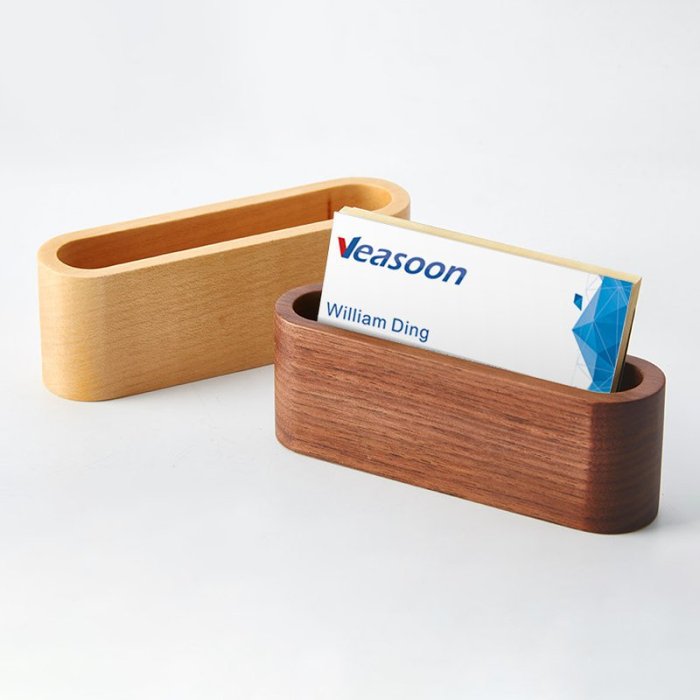 Wood Business Card Holder