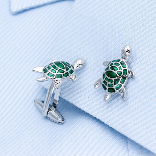 Green Turtle Cufflinks