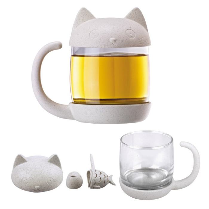 Fish Tea Infuser Cat Mug