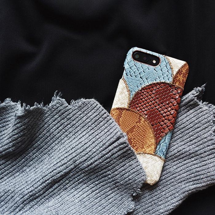 Snakeskin Patchwork iPhone Case Free Shipping