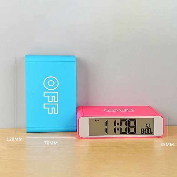 Flip On/Off Alarm Clock