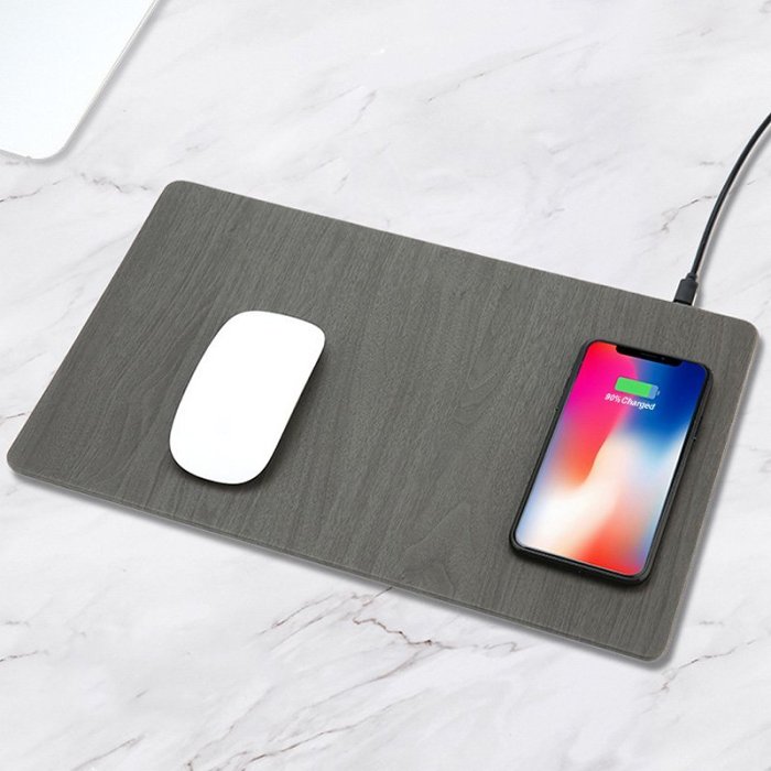 Clearance Sale Wood Grain Wireless Charging Mouse Pad