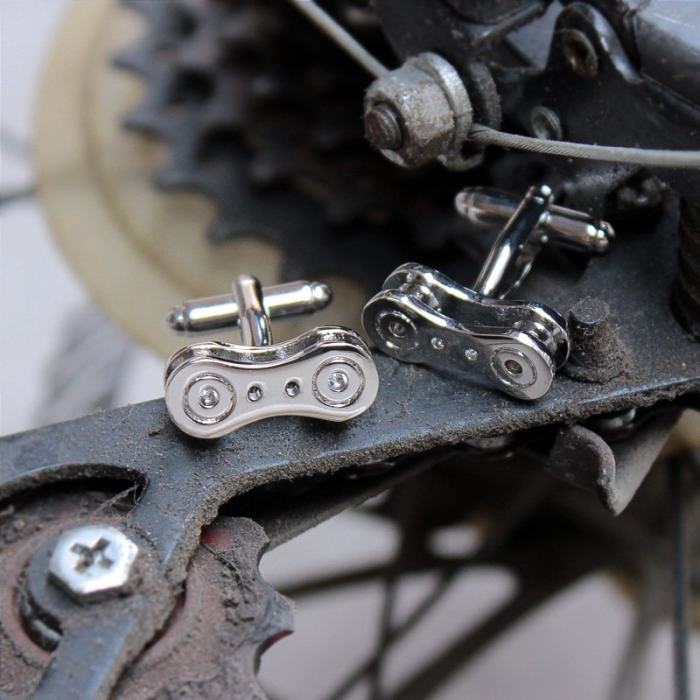 Bike Chain Cufflinks