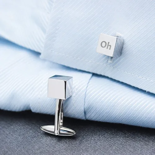 Personalized Iron Cube Cufflinks