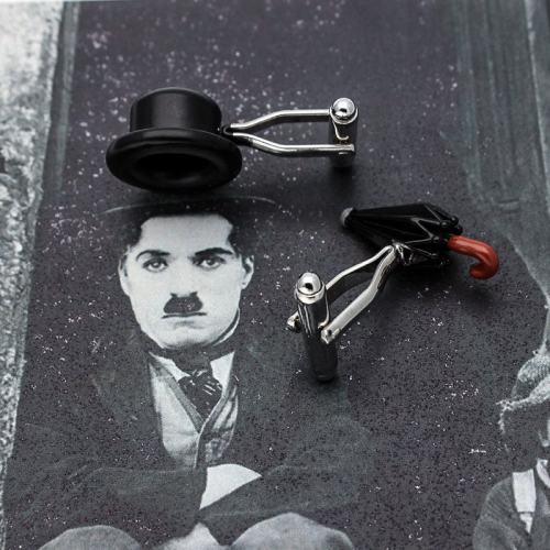 Chaplin's Hat & Umbrella Cufflinks