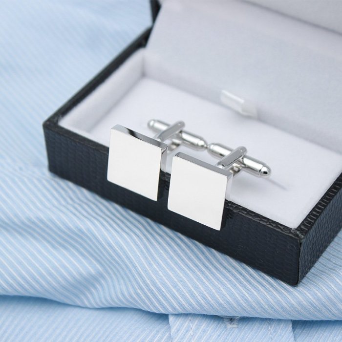 Personalized Iron Slice Cufflinks