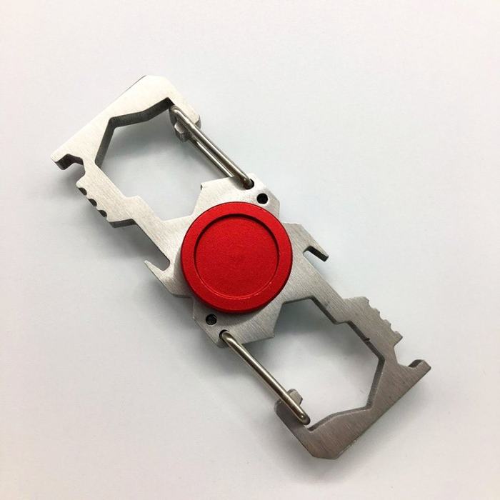 Spinner Spanner Opener Carabiner Keychain