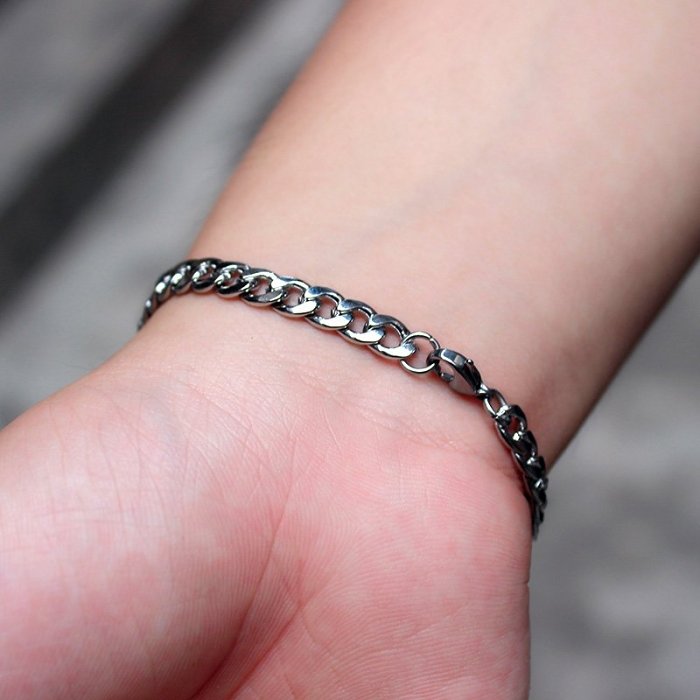 Personalized Steel Chain Bracelet Free Shipping
