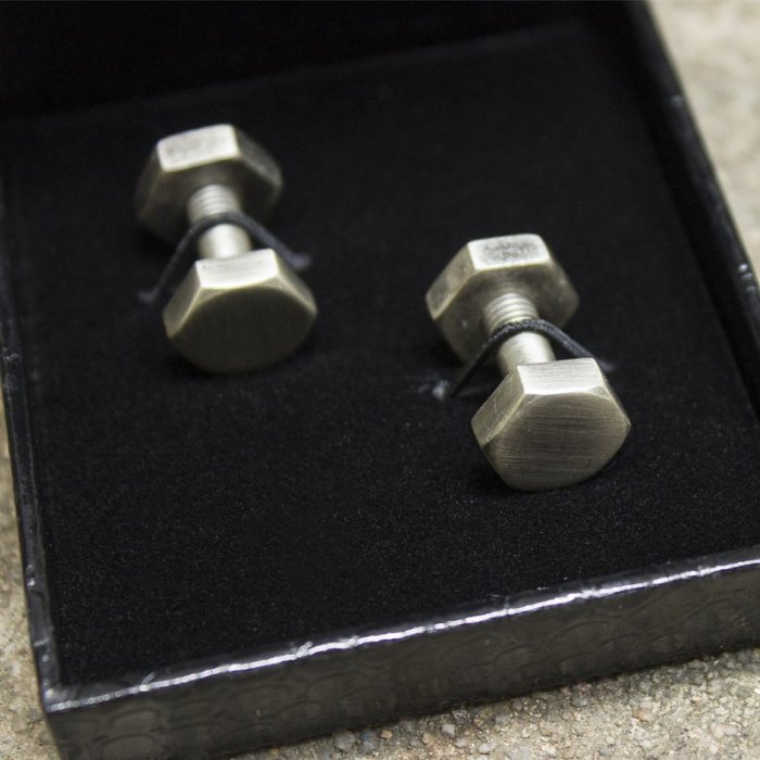 Agonal Screw Cufflinks