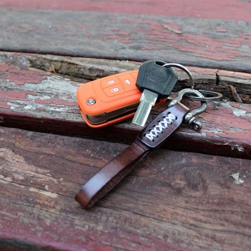 Handcrafted Genuine Leather Keychain