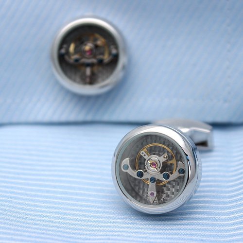 Automatic Watch Tourbillon Engine Cufflinks