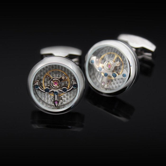 Automatic Watch Tourbillon Engine Cufflinks