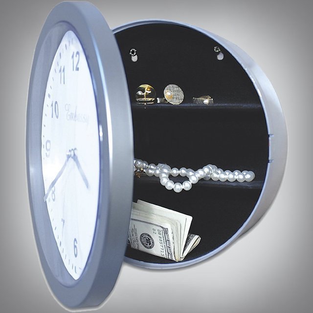 Wall Clock Hidden Safe