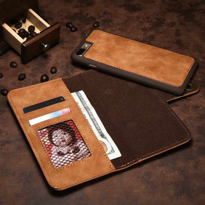 Retro Khaki iPhone Wallet Case