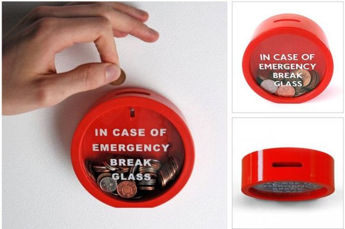 Emergency Break Glass Money Box Piggy Bank Gifts for Kids : Veasoon