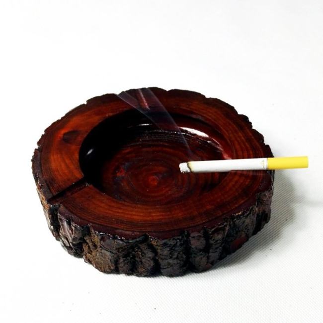 Natural Wood Piece Ashtray