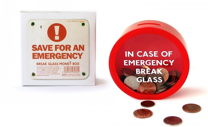 Emergency Break Glass Money Box Piggy Bank Gifts for Kids : Veasoon