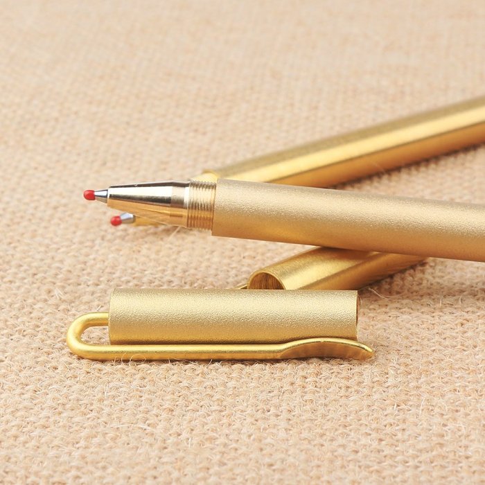 Personalized Brass Clip Ballpoint Pen