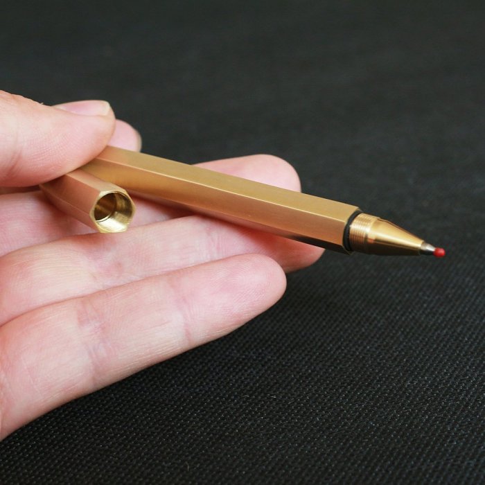 Personalized Hexagon Brass Pen
