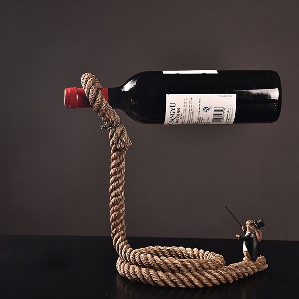 Rabbit Magic Show Bottle Stand Red Wine Bottle Rack Holder Home Decoration Christmas Gift
