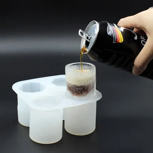 Shot Glass Ice Mold Tray Whisky Ice Glass Mold