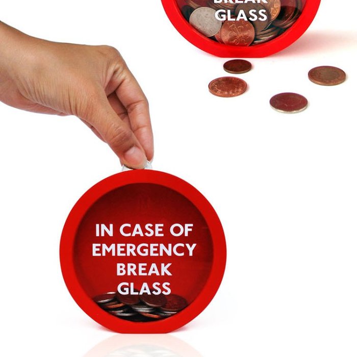 Emergency Break Glass Money Box Piggy Bank Gifts for Kids : Veasoon