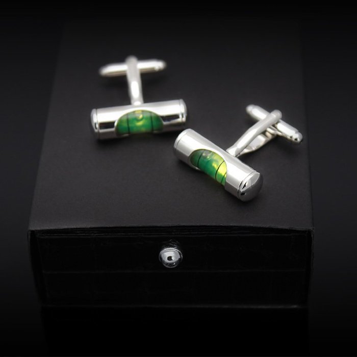 Bubble Level Cufflinks