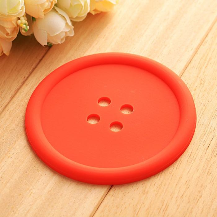 Silicone Button Coasters