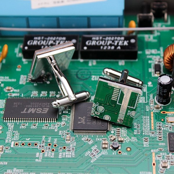 Circuit Board Cufflinks