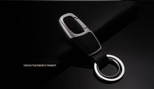 Leather Wrapped Keychain