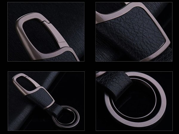 Leather Wrapped Keychain