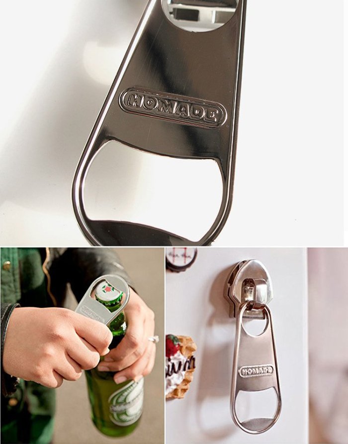 Magnet Zipper Bottle Opener