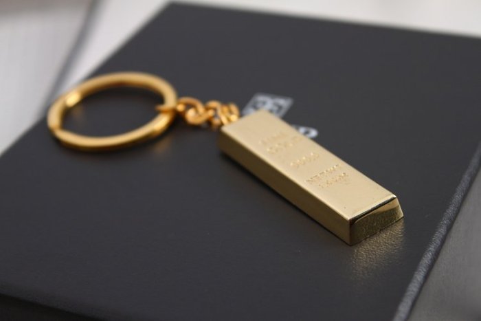 Gold Bullion Keychain