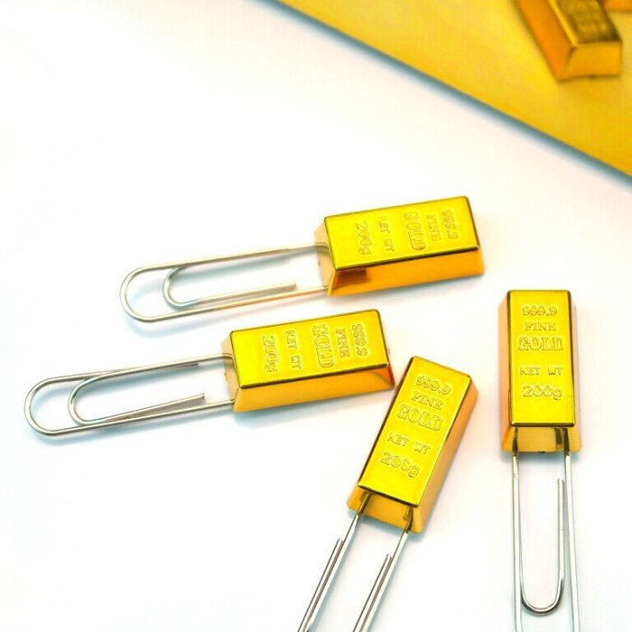 Gold Bullion Paper Clip