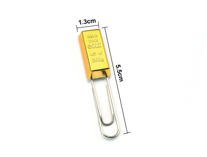 Gold Bullion Paper Clip