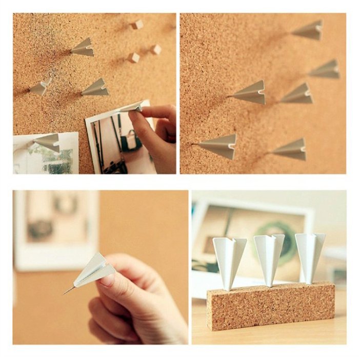 Paper Airplane Push Pins