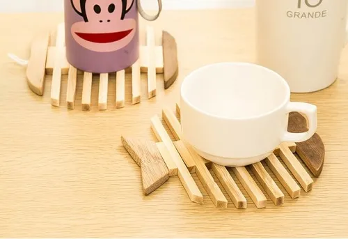 Fish Bone Coasters apple coasters 4pcs per set