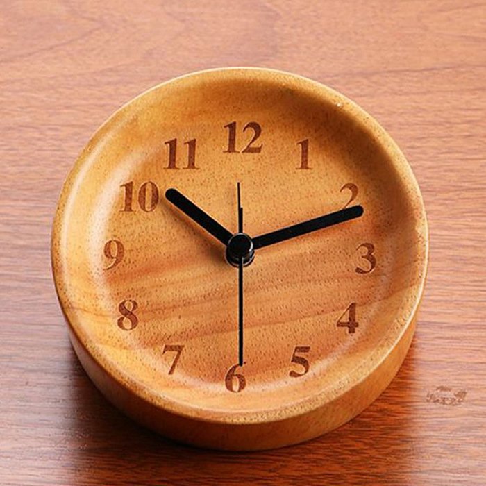 Humanization Visual Angle Wooden Alarm Clock Personalized Clock
