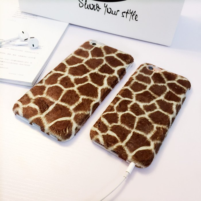 Plush Giraffe Pattern iPhone Case