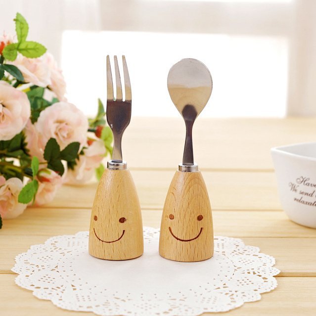 Smiling Spoon and Fork Set