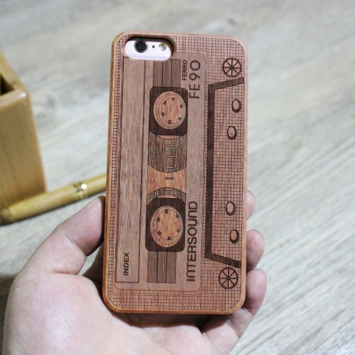 Wood Cassette iPhone Case
