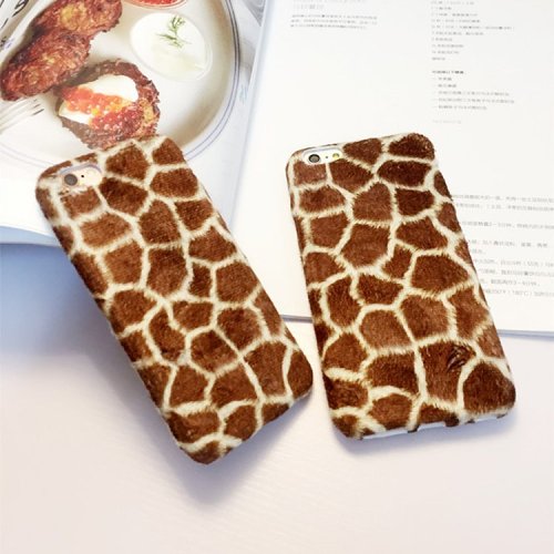 Plush Giraffe Pattern iPhone Case