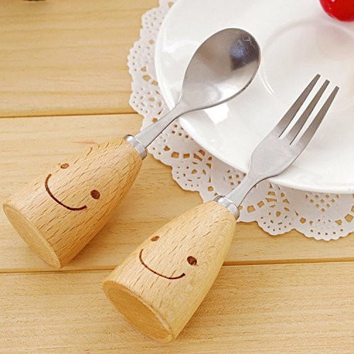 Smiling Spoon and Fork Set