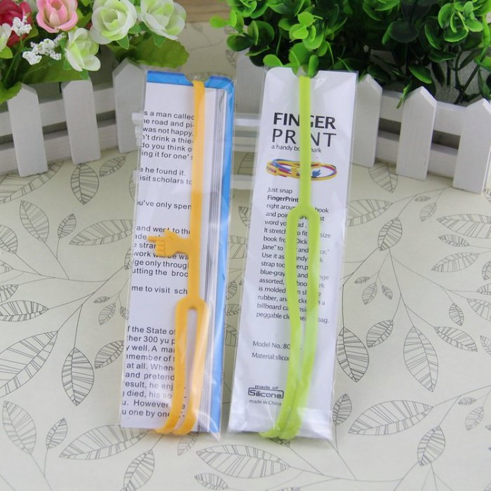 Silicone Finger Pointing Bookmarks