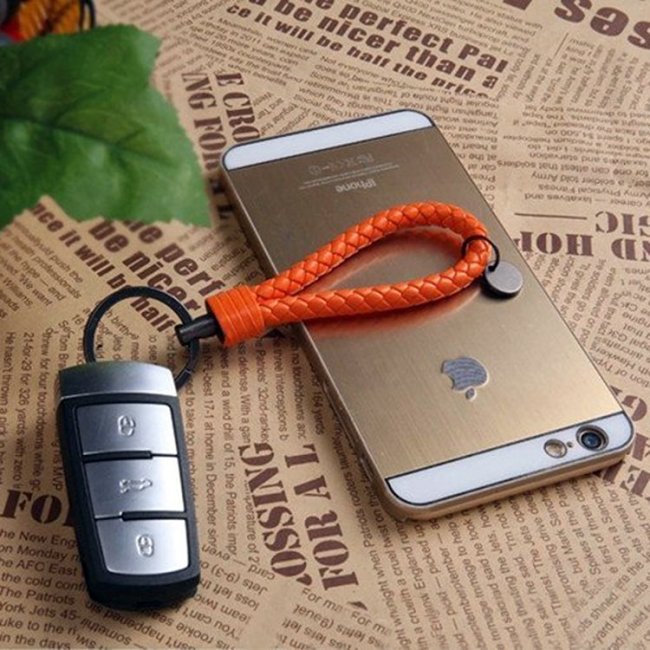 Luxury Braided Leather Keychain