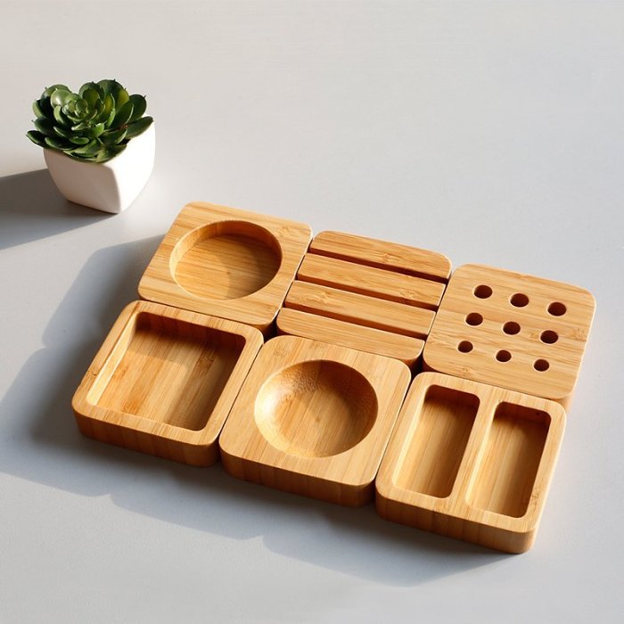 Clearance Sales Bamboo Desktop Organizer Blocks