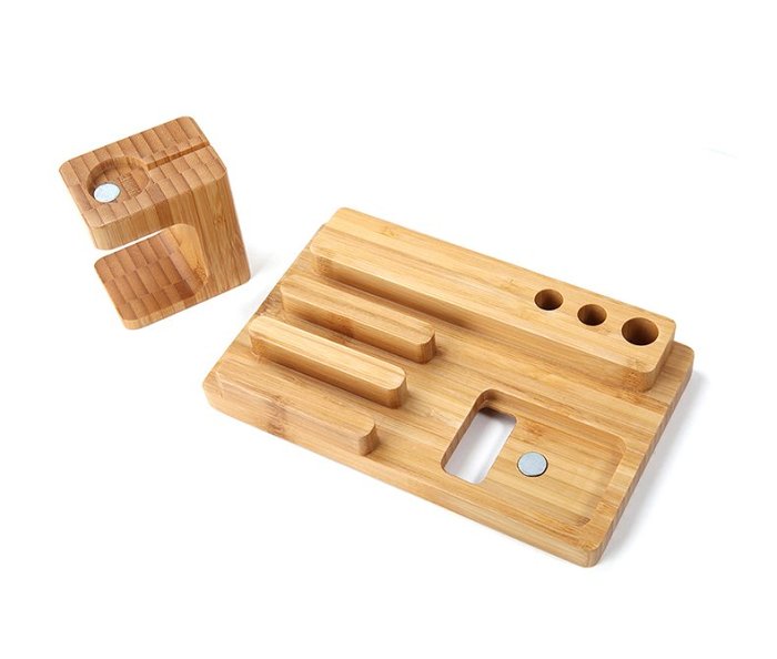 All in One Bamboo Docking Station