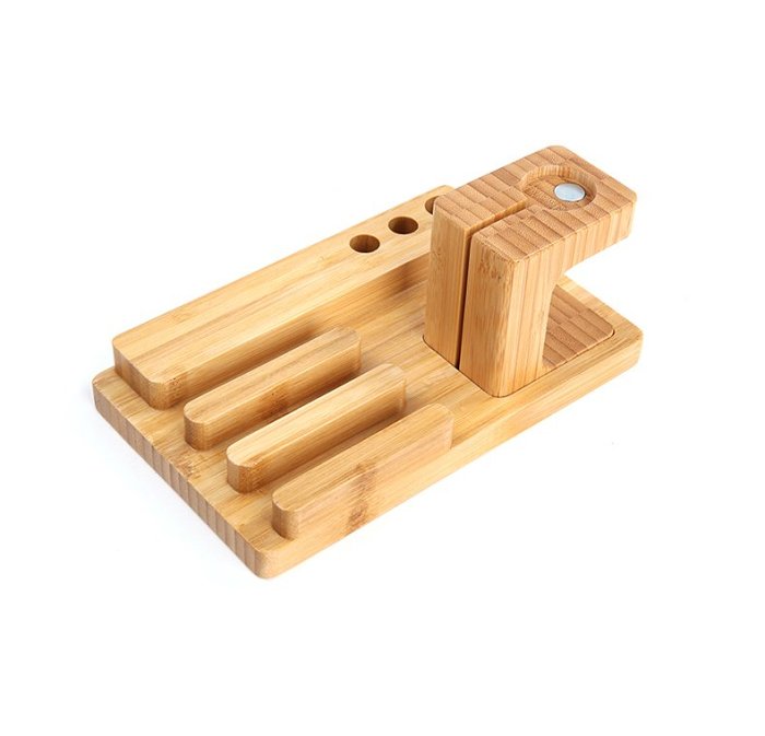 All in One Bamboo Docking Station